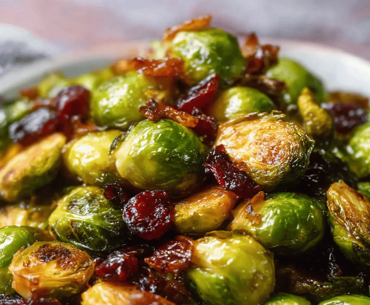 Sweet & Tangy Orange Maple Brussels Sprouts