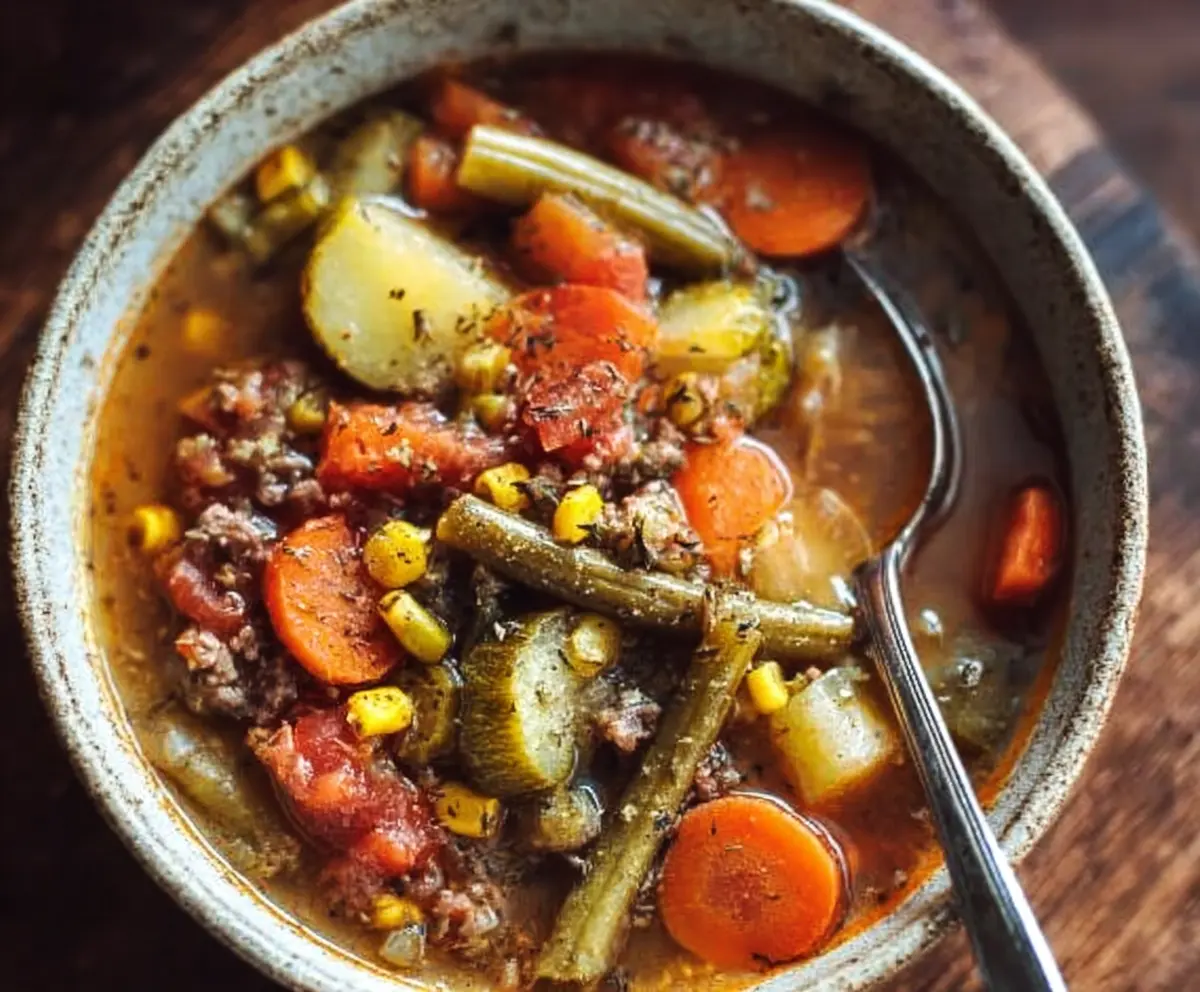 Easy Rustic Vegetable Soup Recipe