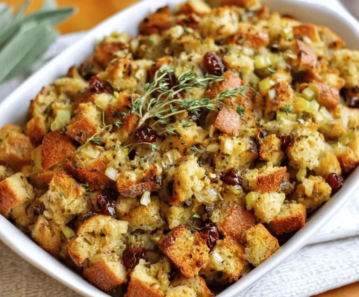 Easy Thanksgiving Stuffing Recipe