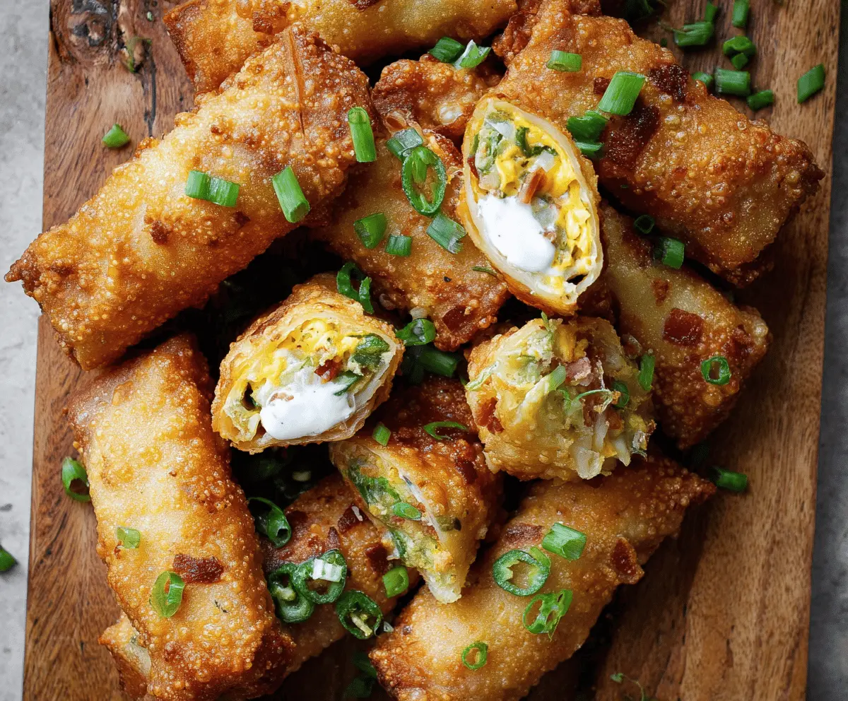 Crispy Mini Jalapeno Popper Egg Rolls