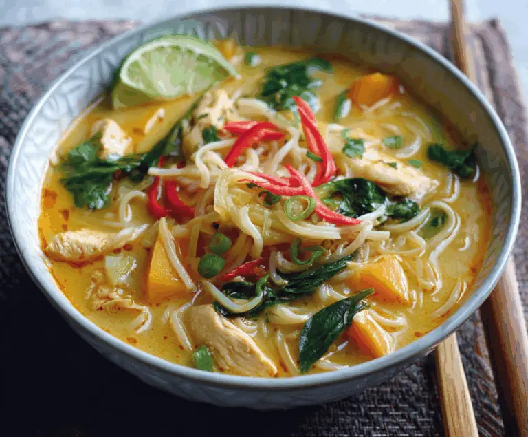 Thai Curry Chicken Noodle Soup
