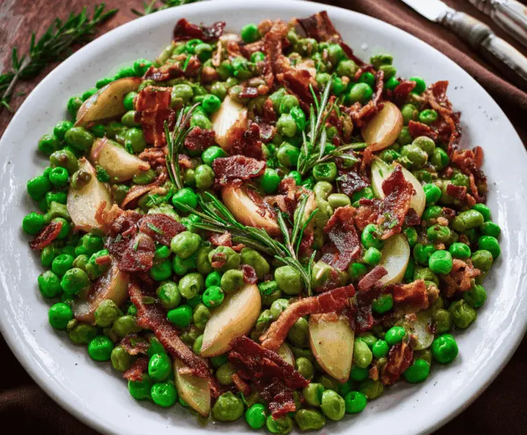 Thanksgiving Peas (with Pear and Pancetta)