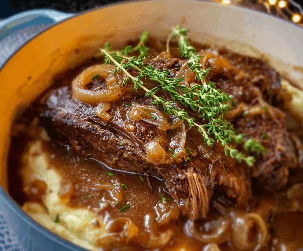 the ultimate French onion pot roast recipe