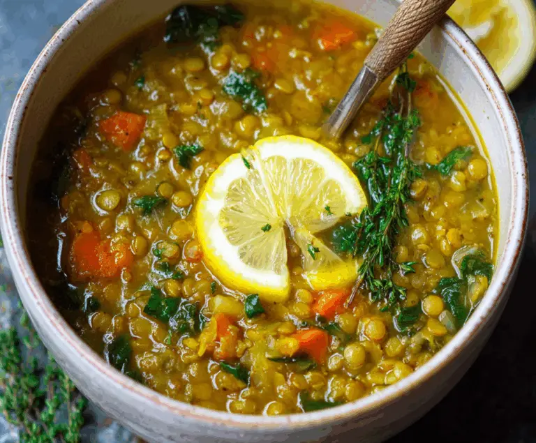 Vegan Lemon Lentil Soup