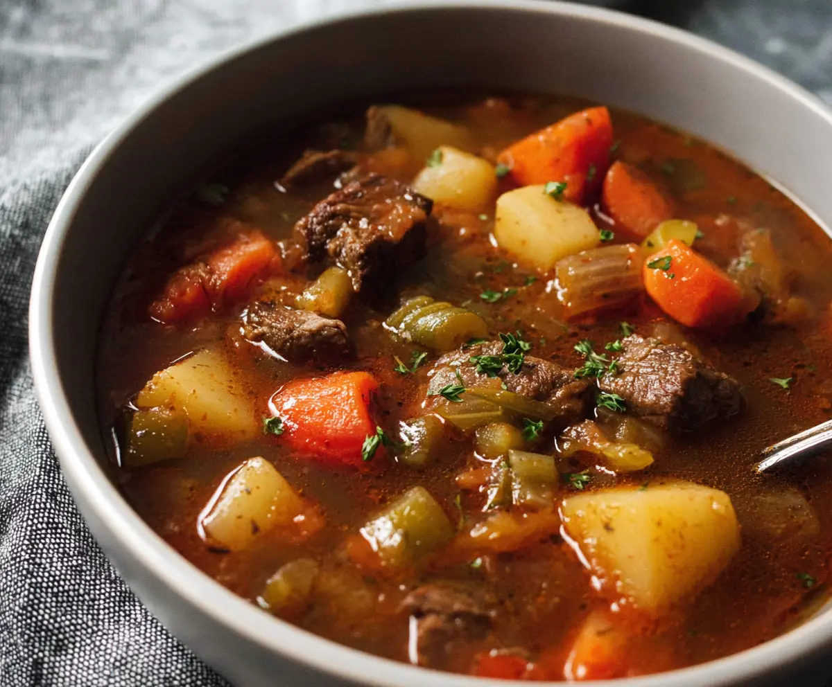 Hearty Vegetable Beef Soup Recipe