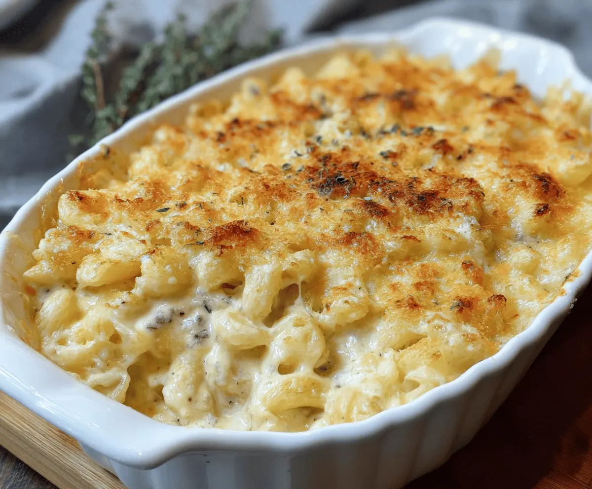 Creamy White Truffle Mac & Cheese