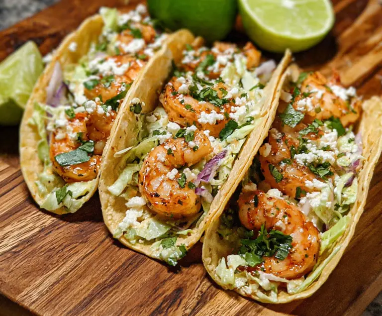Cilantro Lime Easy Shrimp Tacos