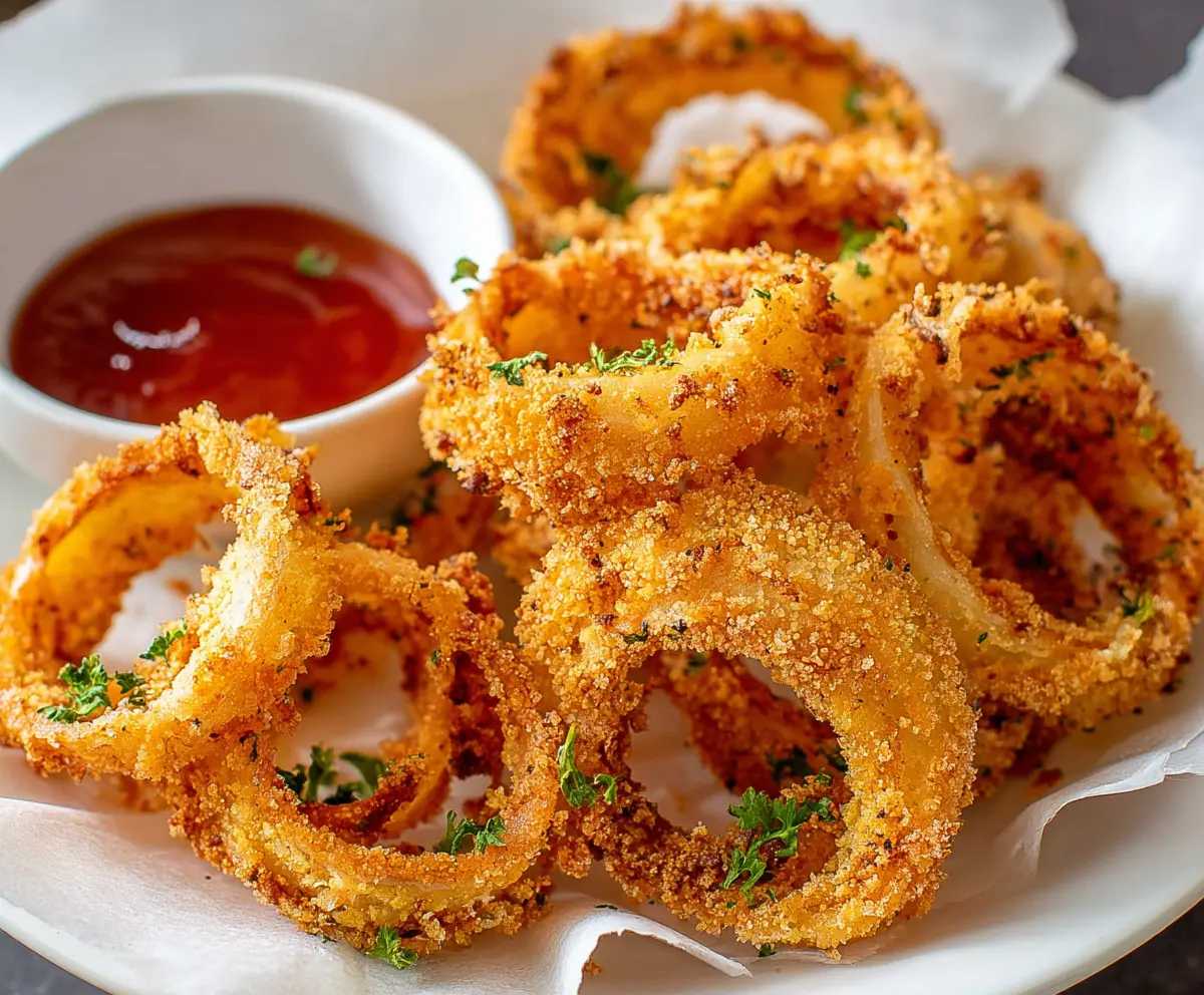 Crispy Keto Onion Rings Low Carb Snack