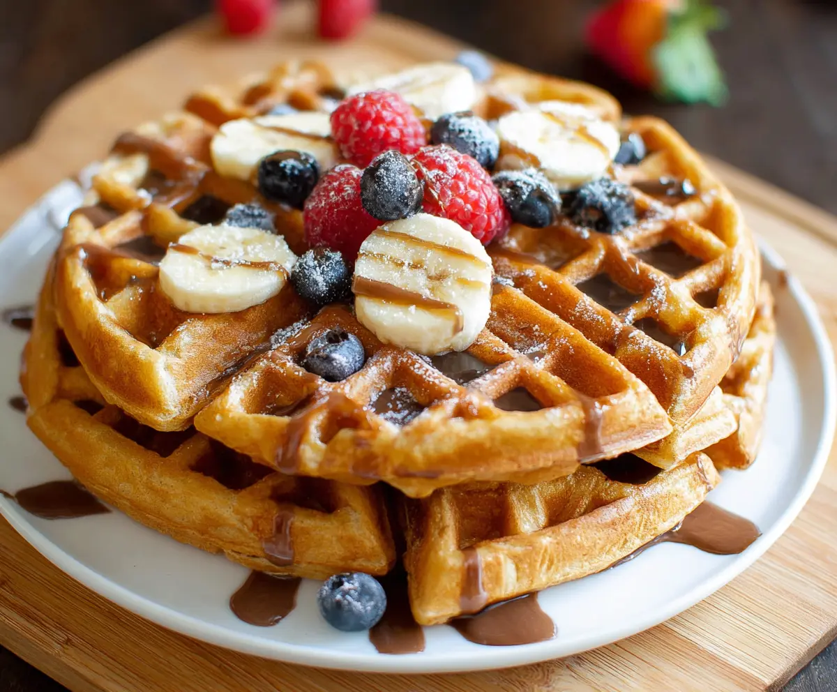 Healthy Protein Waffles with 45g Protein