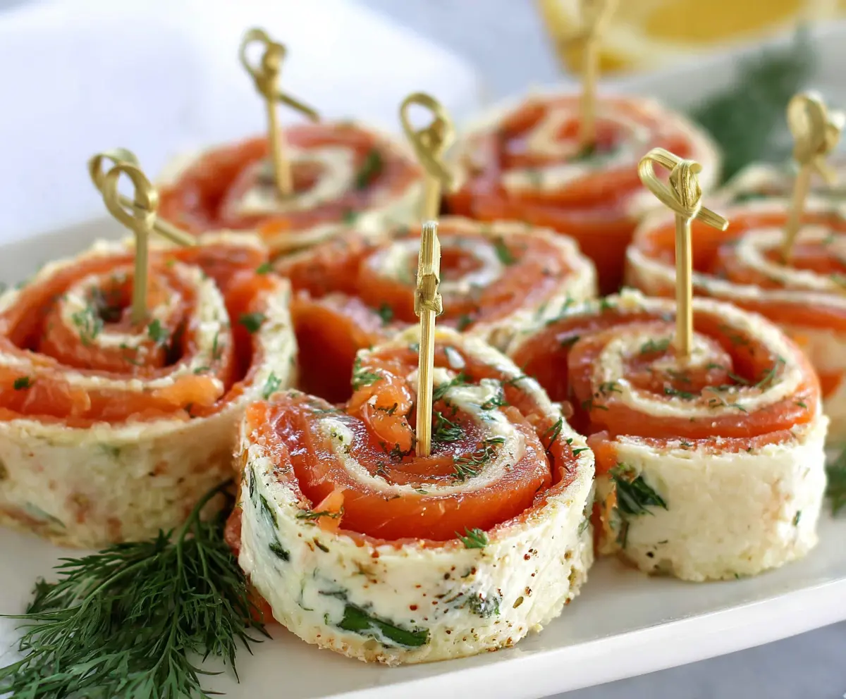 Easy Smoked Salmon Pinwheels