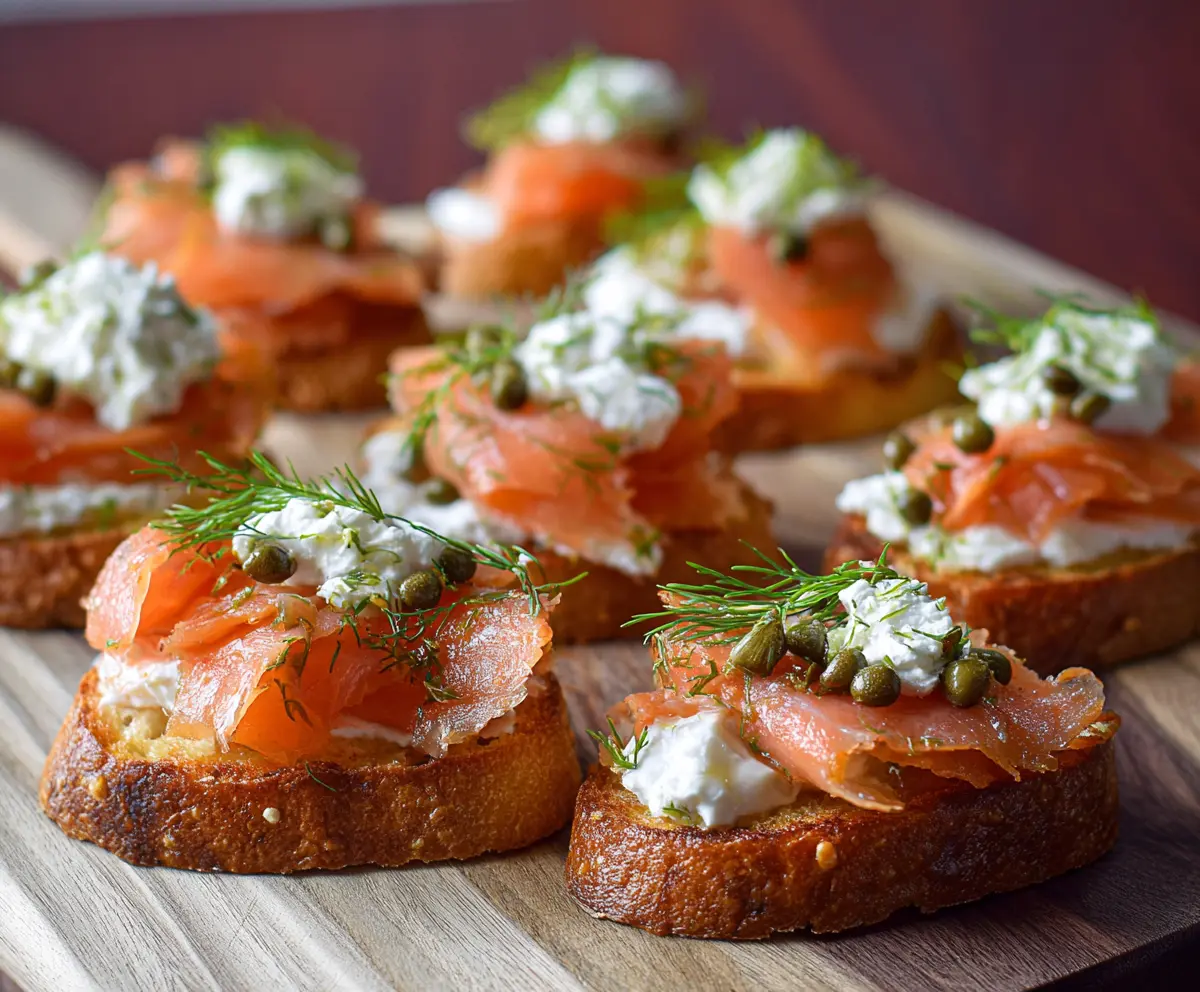 Smoked Salmon Bruschetta Recipe