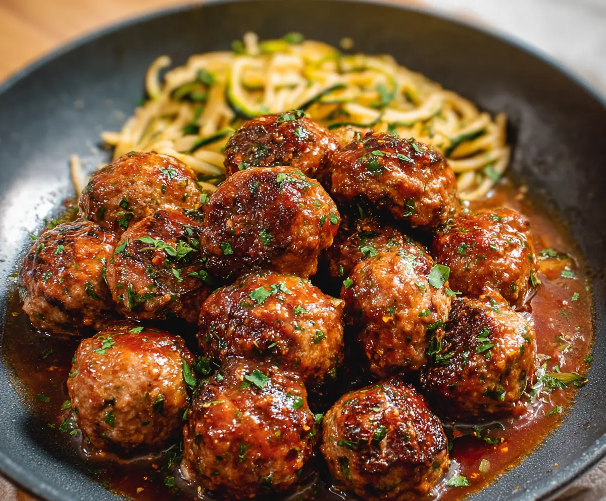 Easy Keto Garlic Butter Meatballs