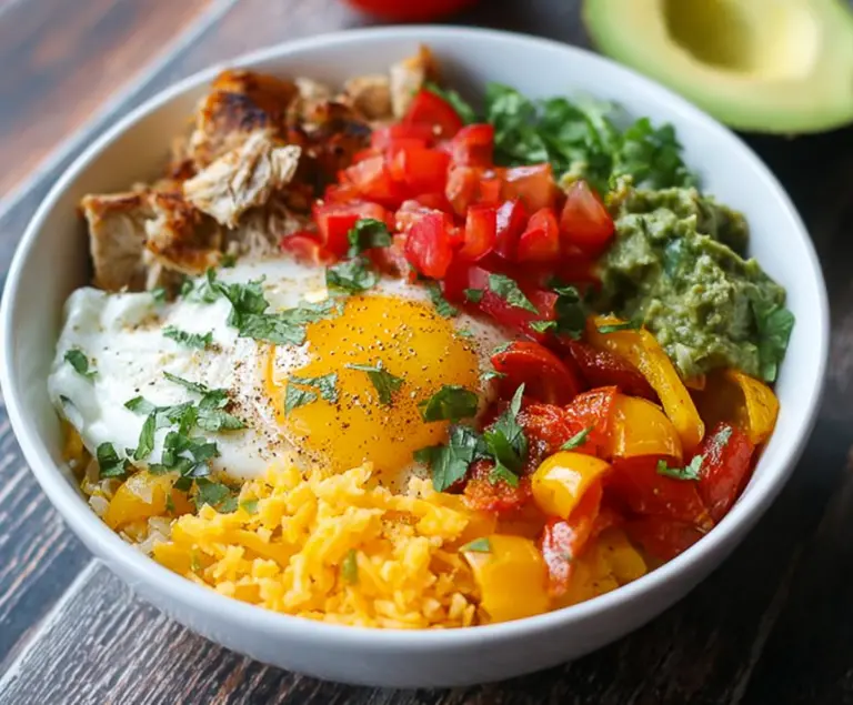 Low Carb Breakfast Burrito Bowl