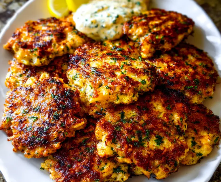 Low Carb Dinner : Cheesy Chicken Fritters Recipe