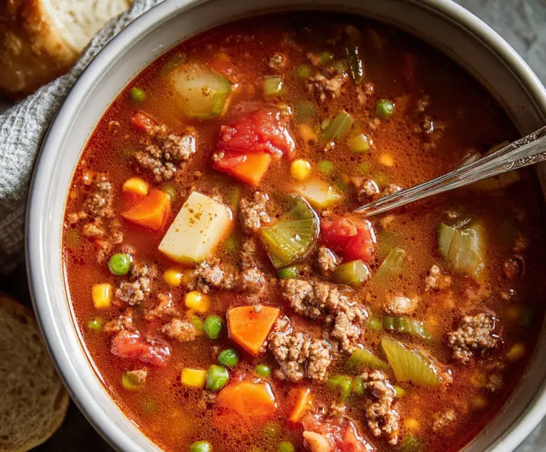 Old Fashioned Hamburger Soup