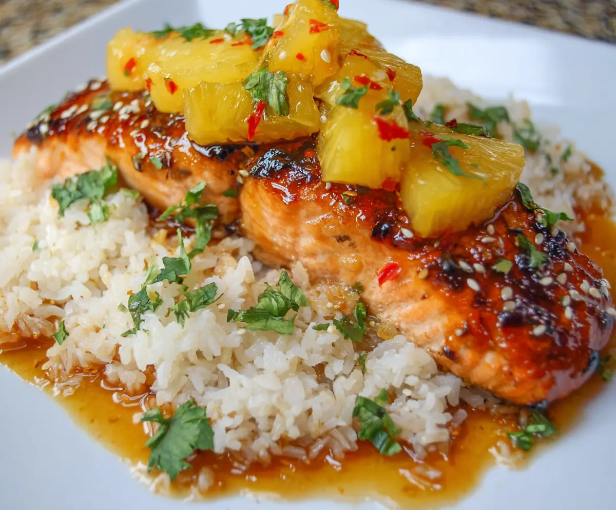 Easy Pineapple Glazed Salmon Recipe