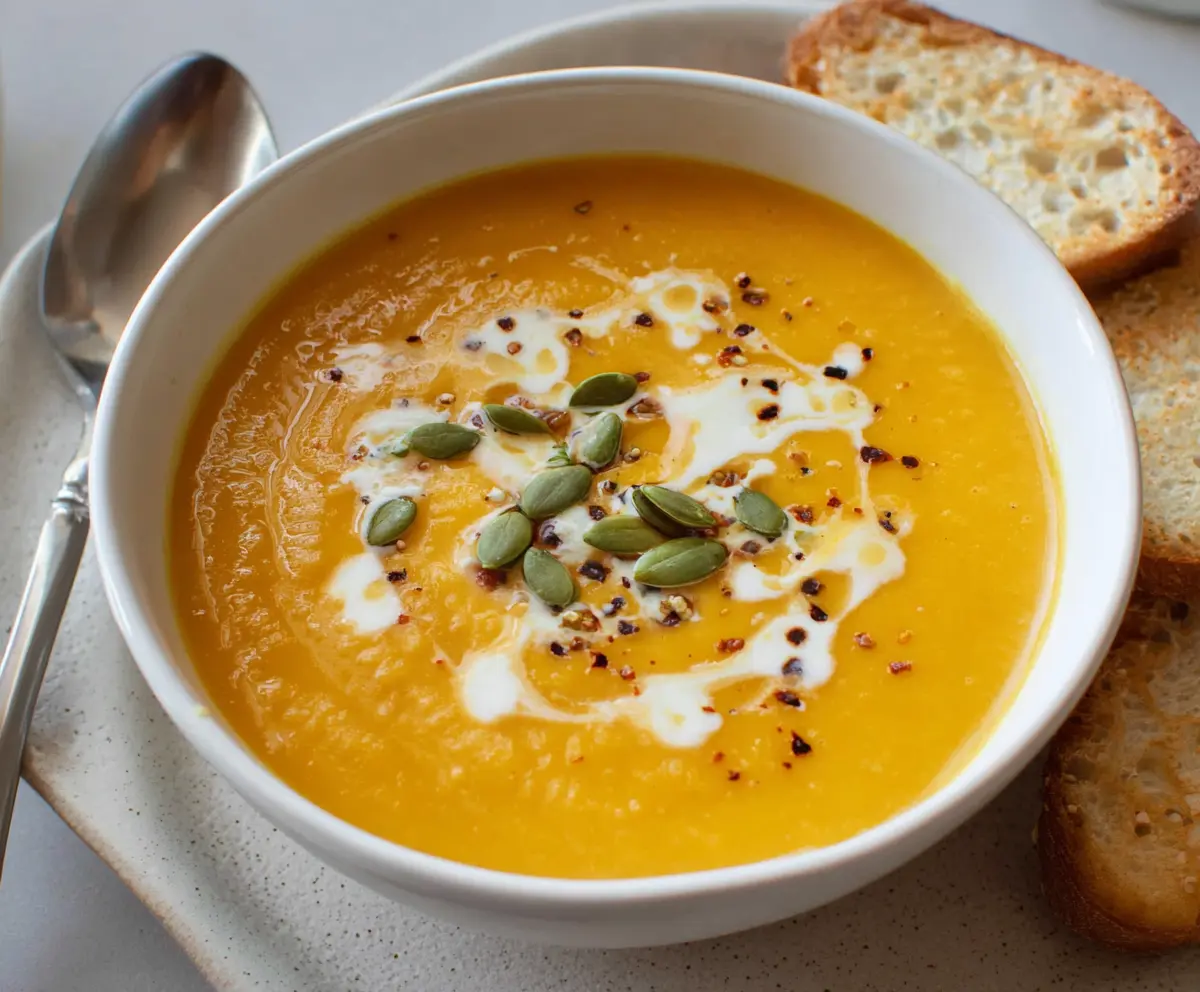 Easy Roasted Butternut Squash Soup Recipe
