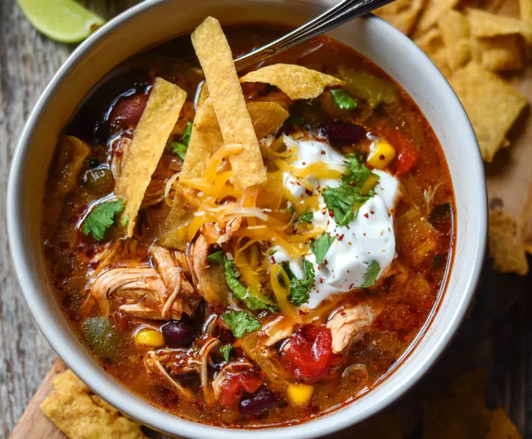 Savory Chicken Tortilla Soup