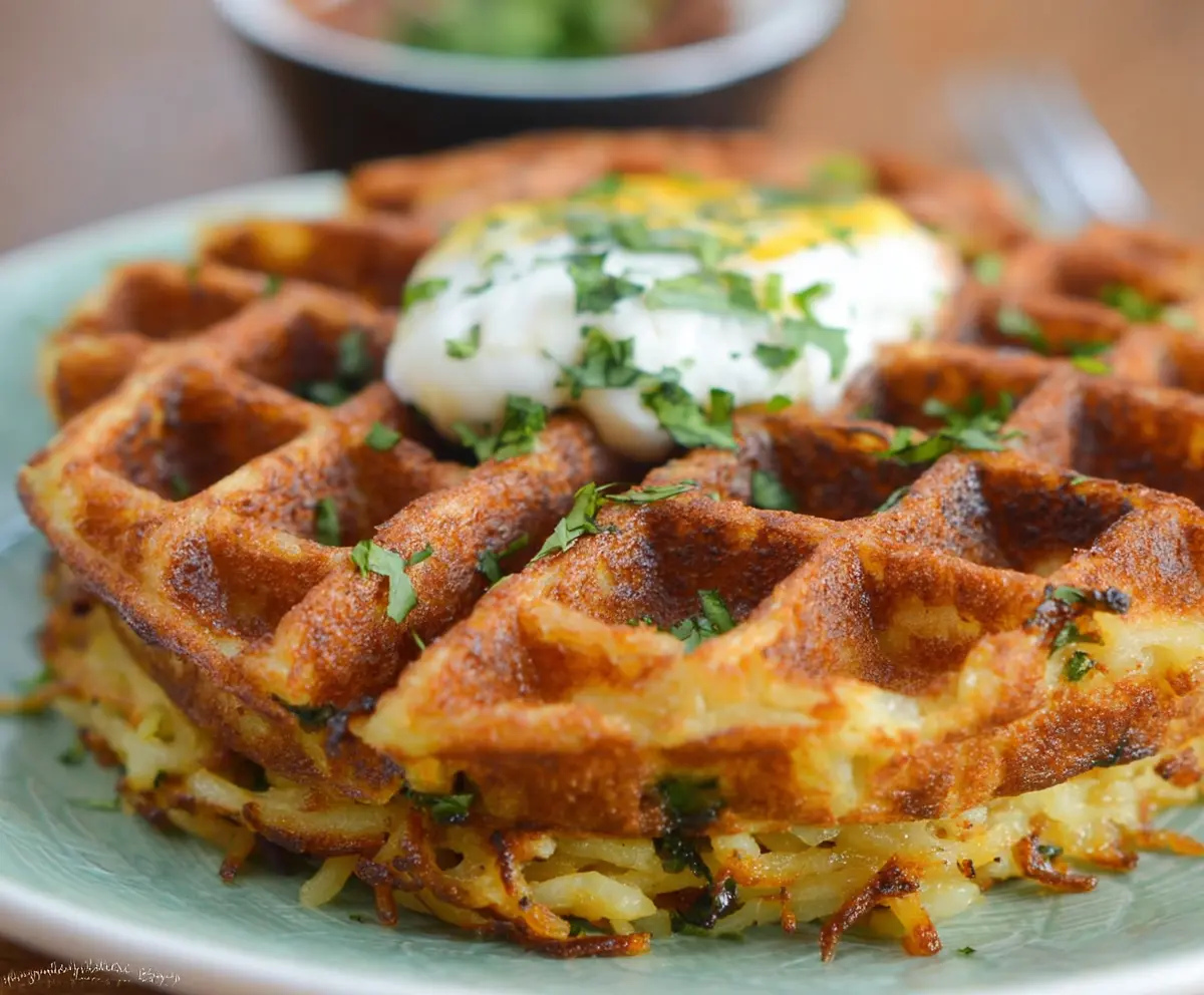 Healthy Savory Hashbrown Chaffle