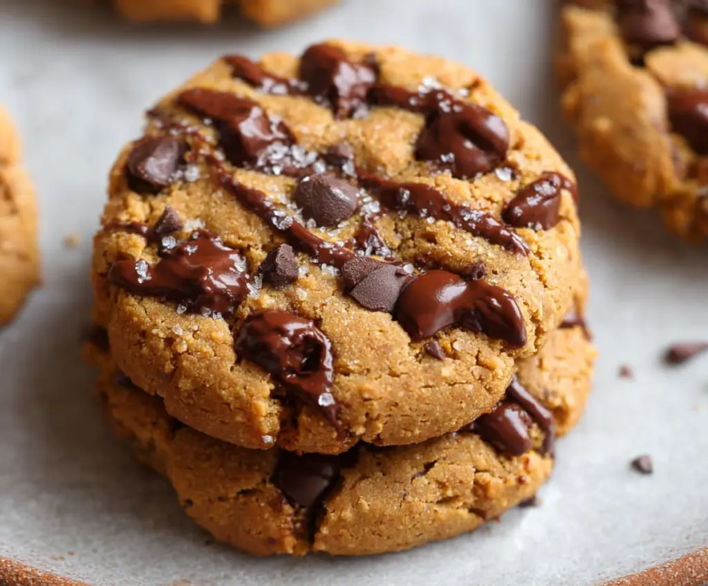 Delicious homemade protein cookies with 4 simple ingredients, perfect for a healthy snack.