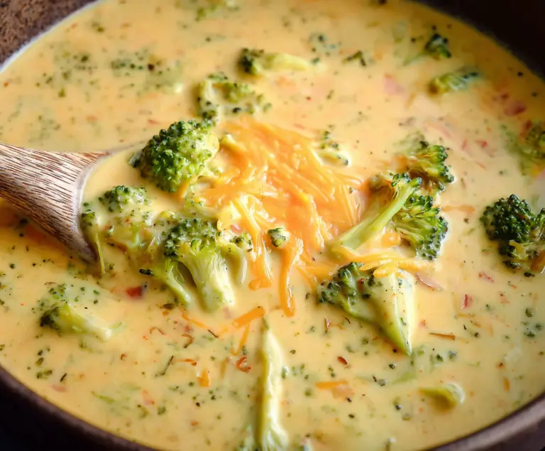 Healthy Broccoli Cheddar Soup