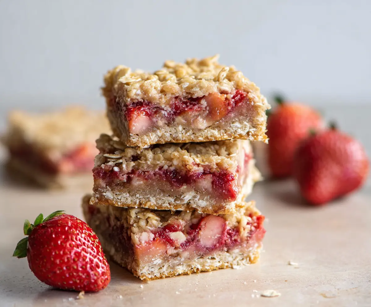 Vegan Gluten-Free Strawberry Oat Bars