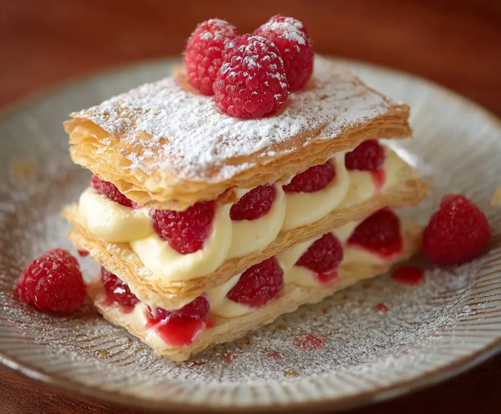 Raspberry Cream Napoleons: Fancy Yet Easy Valentines Dessert Recipe