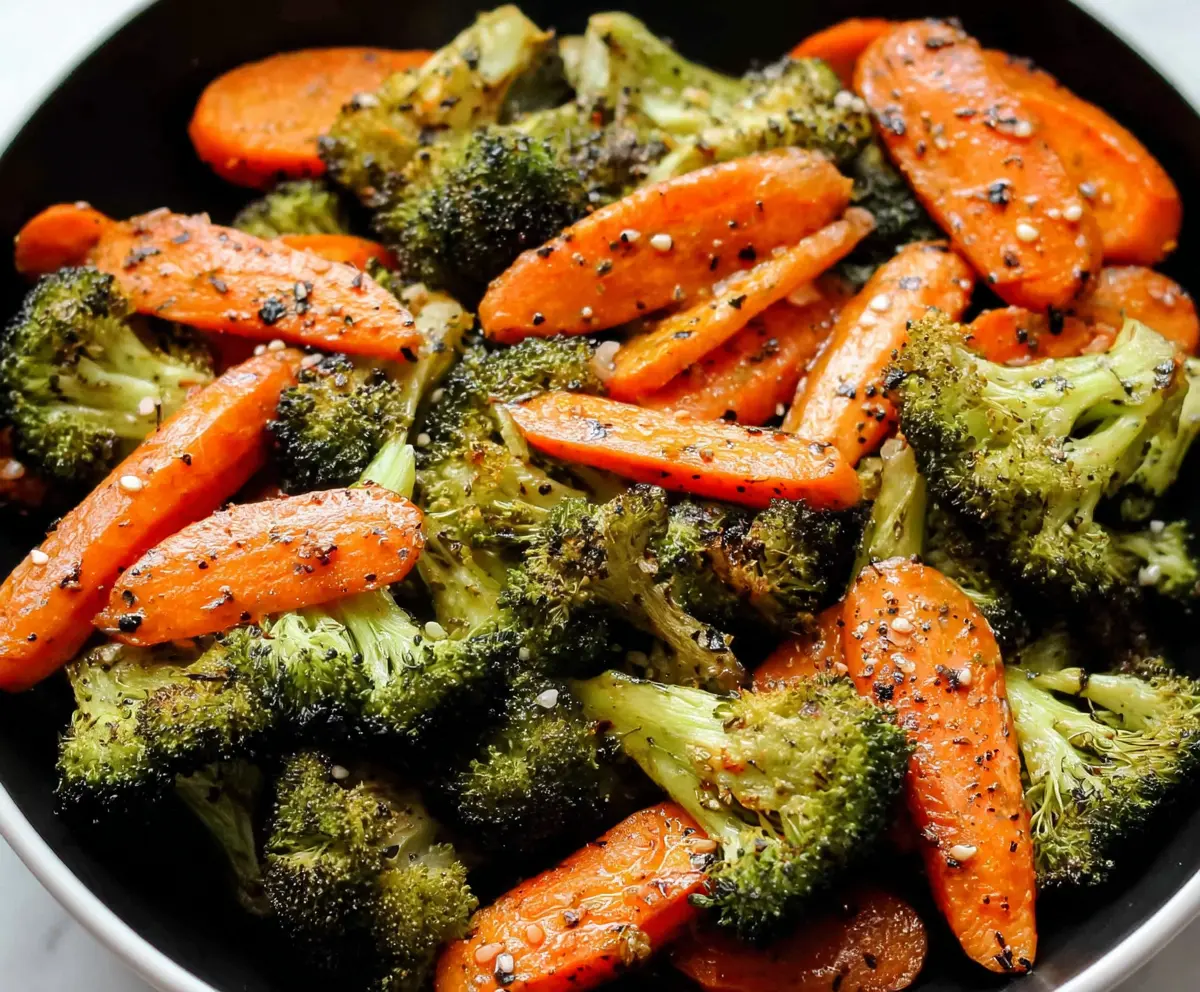 Easy Roasted Broccoli & Carrots
