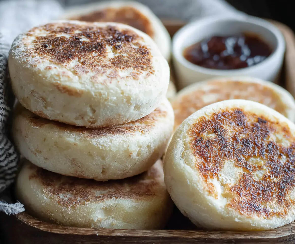 Easy Sourdough Discard English Muffins