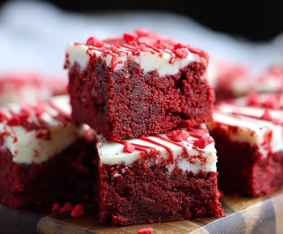 Best Fudgy Red Velvet Brownies