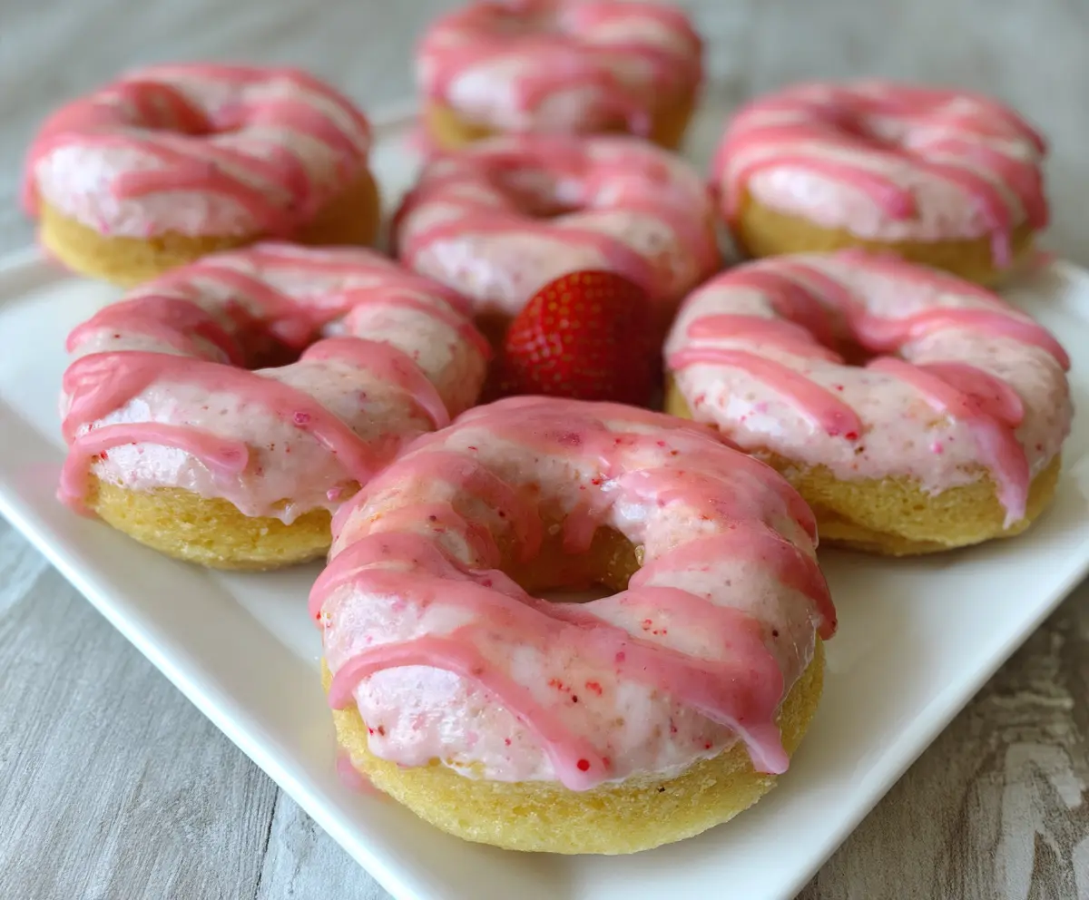 Strawberry Valentine's Day Donuts