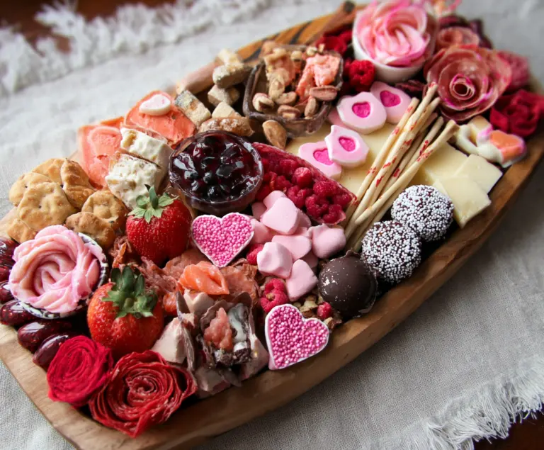 Valentines charcuterie board