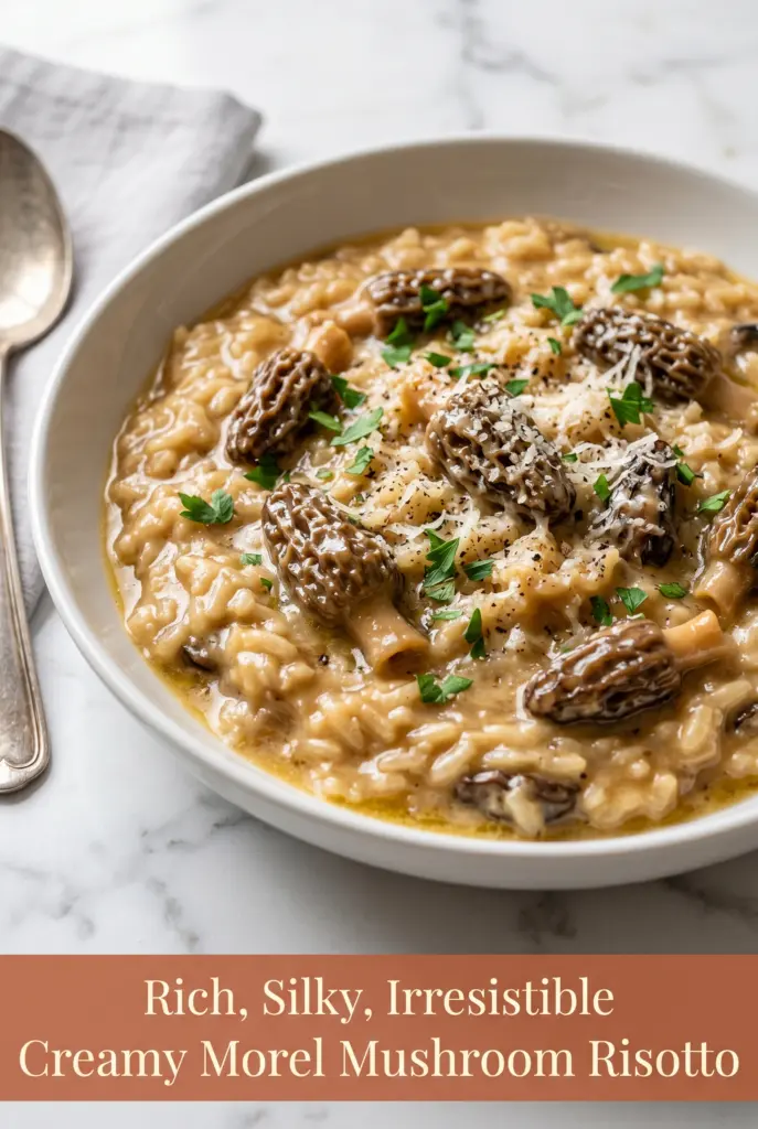 Creamy Morel Mushroom Risotto