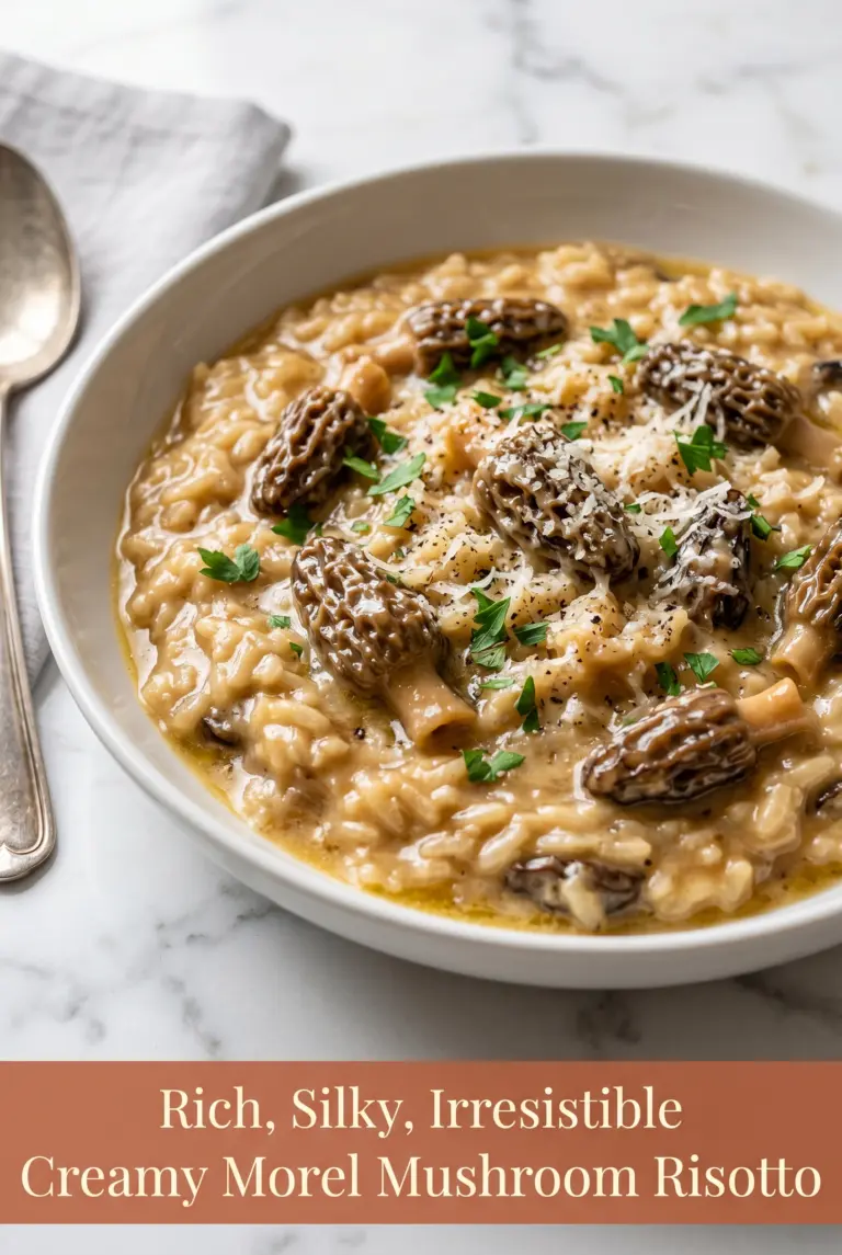 Creamy Morel Mushroom Risotto