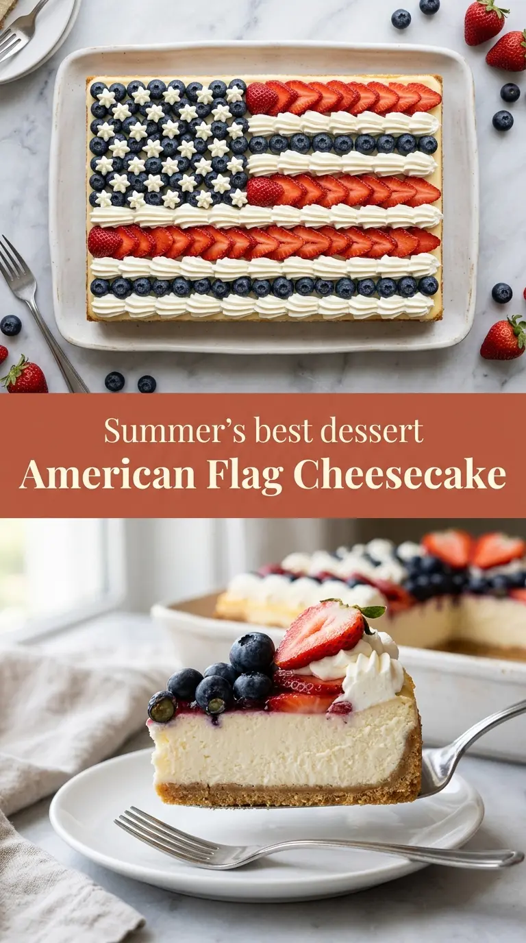 American Flag Cheesecake