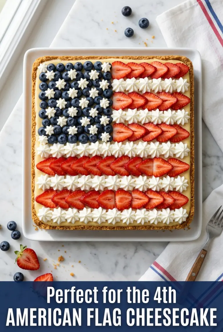 American Flag Cheesecake