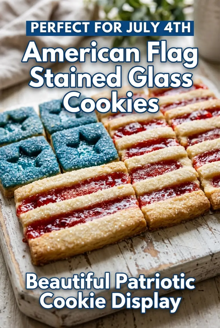 American Flag Stained Glass Cookies