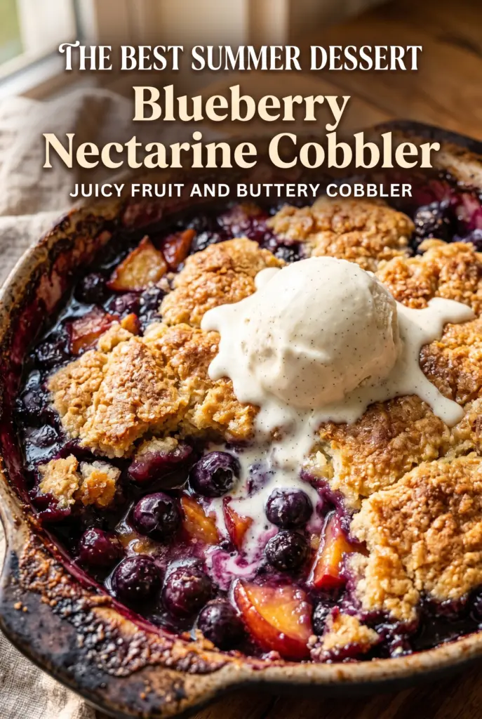 Blueberry Nectarine Cobbler