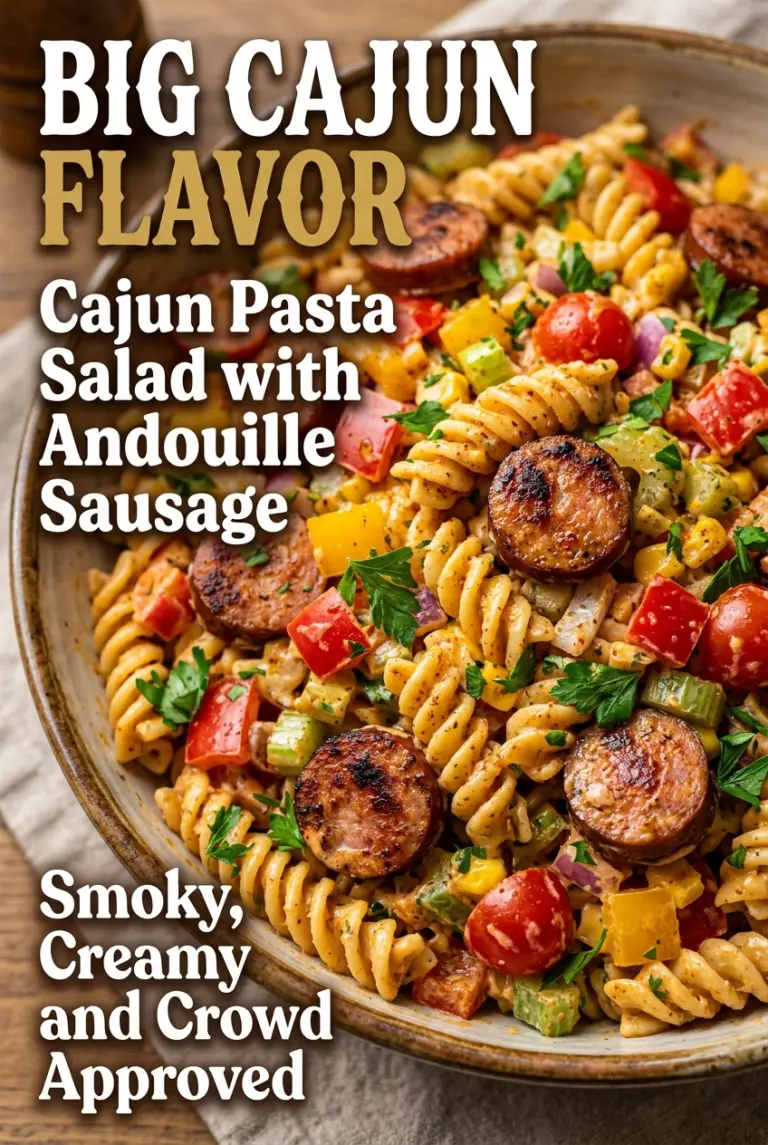 Cajun Pasta Salad with Andouille Sausage
