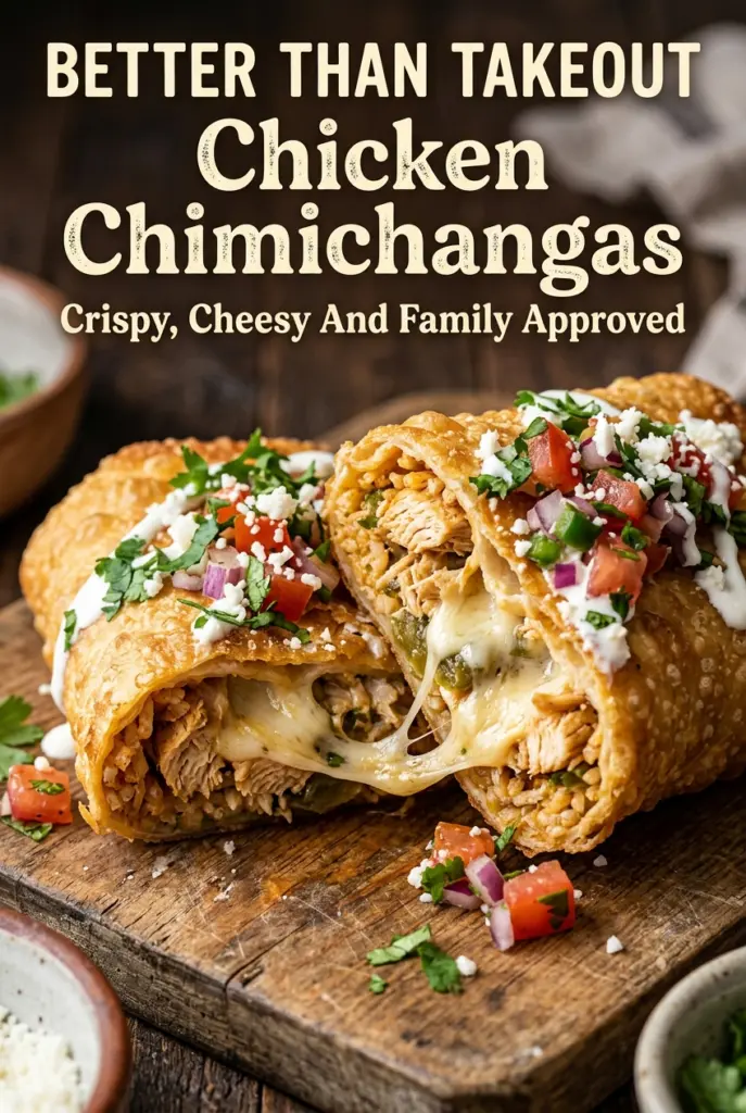 Crispy Chicken Chimichangas