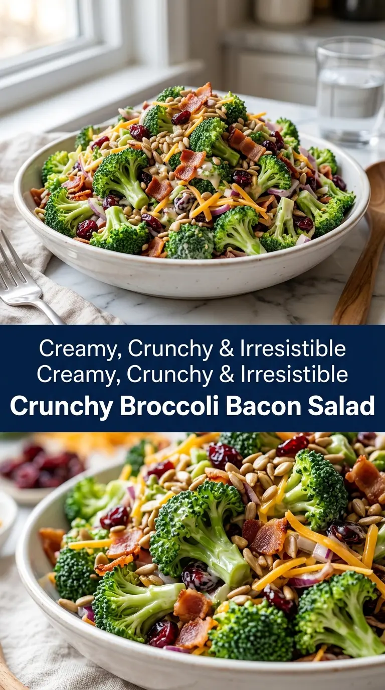 Crunchy Broccoli Bacon Salad