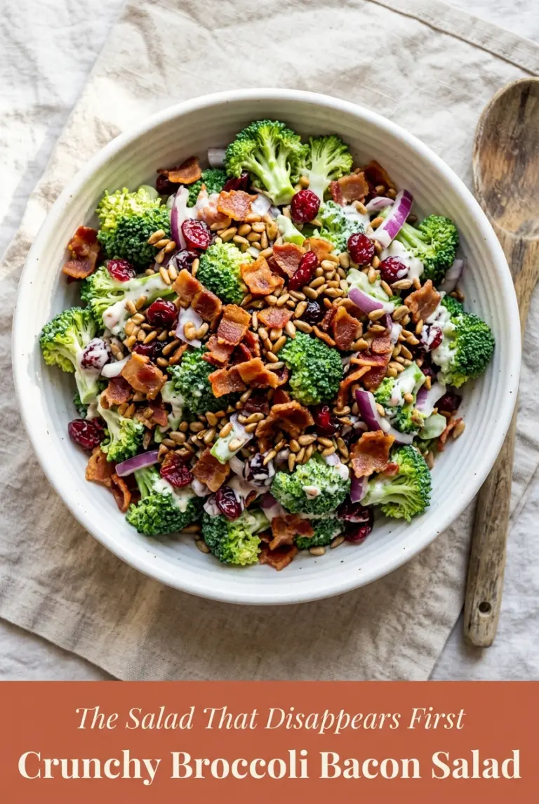 Crunchy Broccoli Bacon Salad