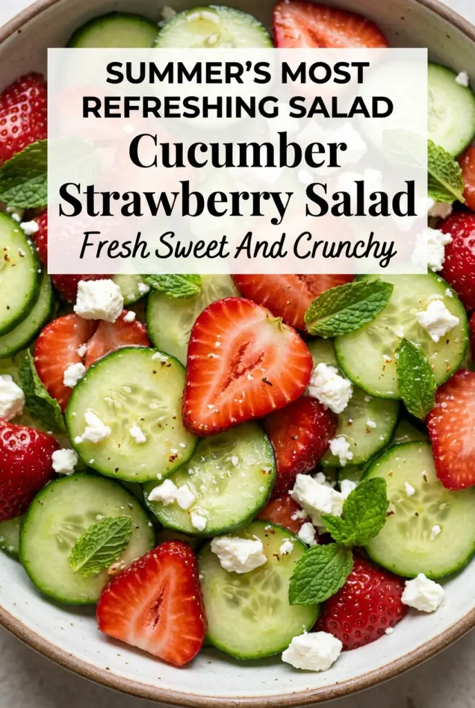 Cucumber Strawberry Salad