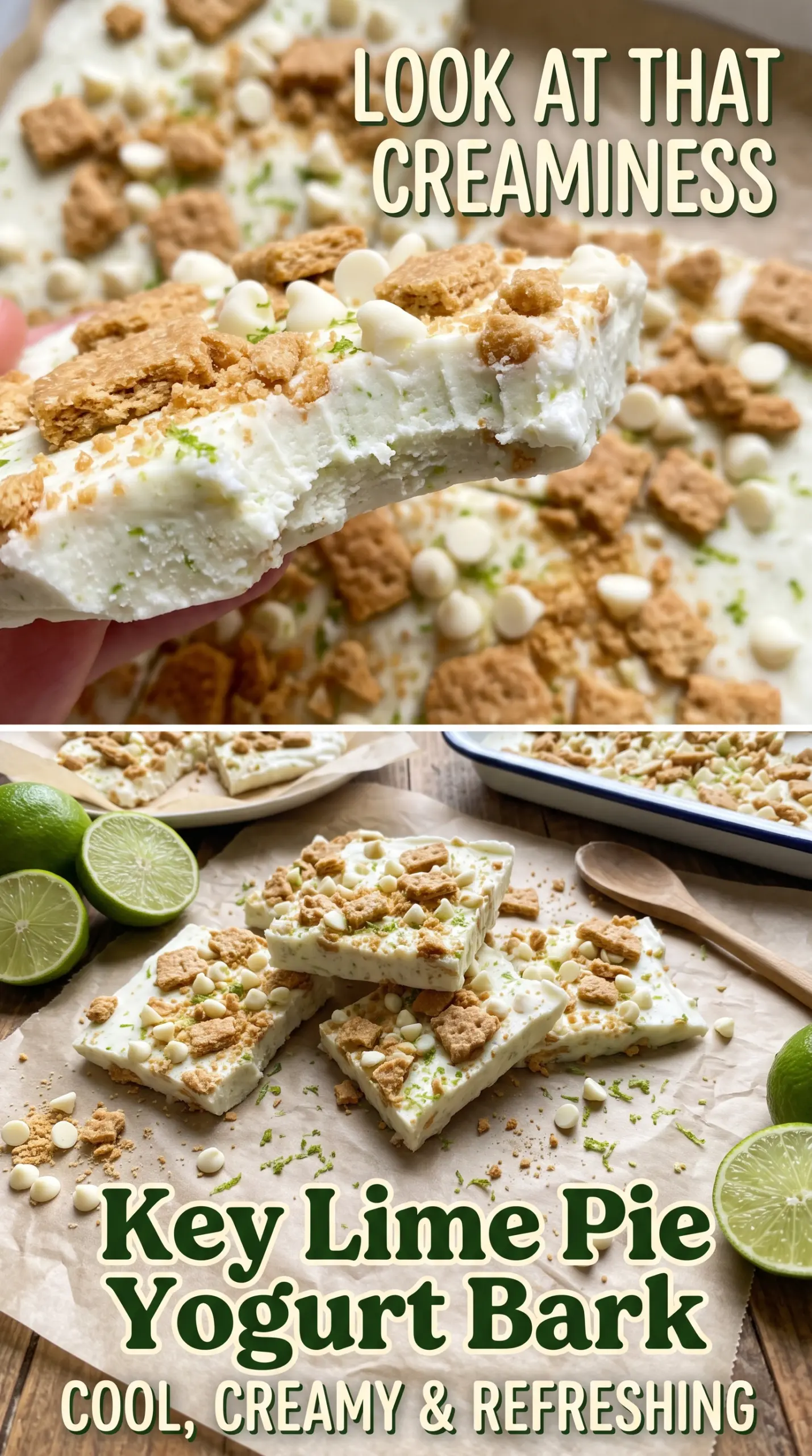 Key Lime Pie Yogurt Bark creamy citrus crunchy