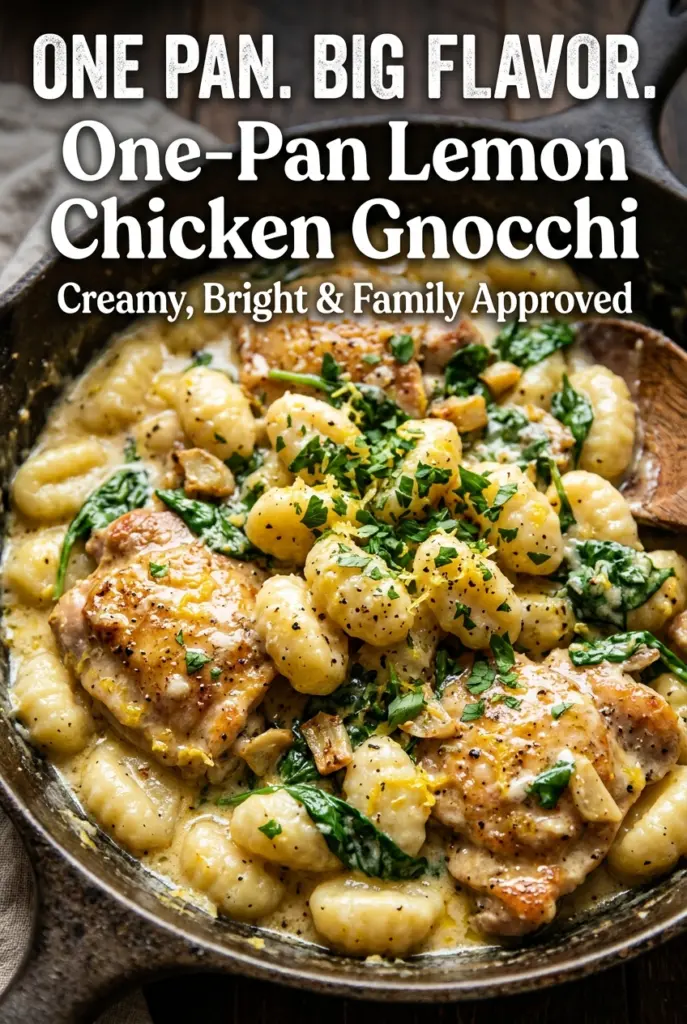 One-Pan Lemon Chicken Gnocchi