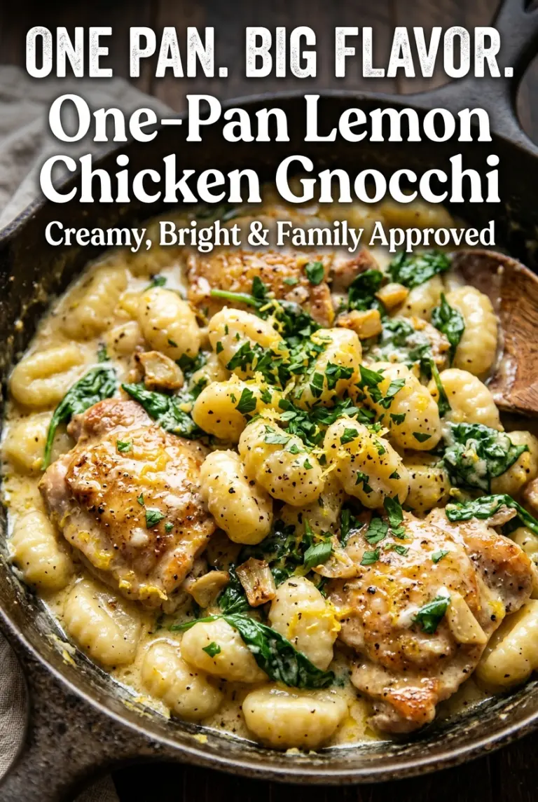 One-Pan Lemon Chicken Gnocchi