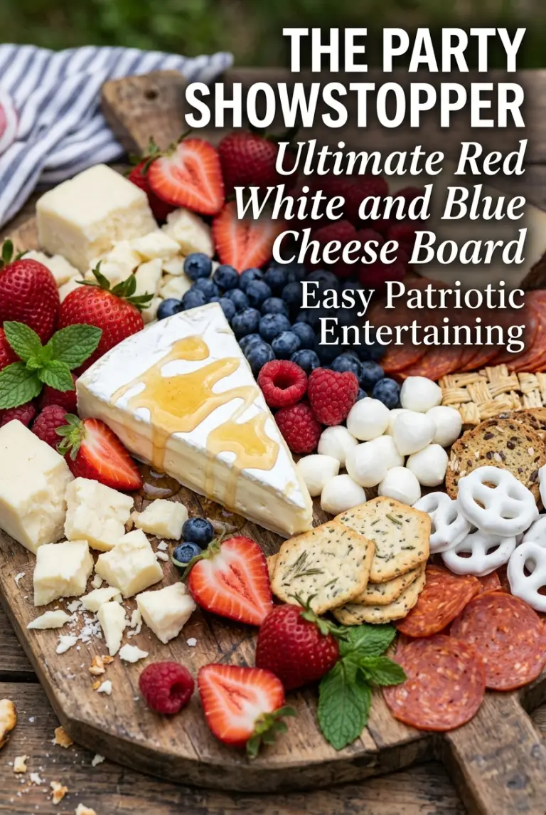 Ultimate Red, White, and Blue Cheese Board