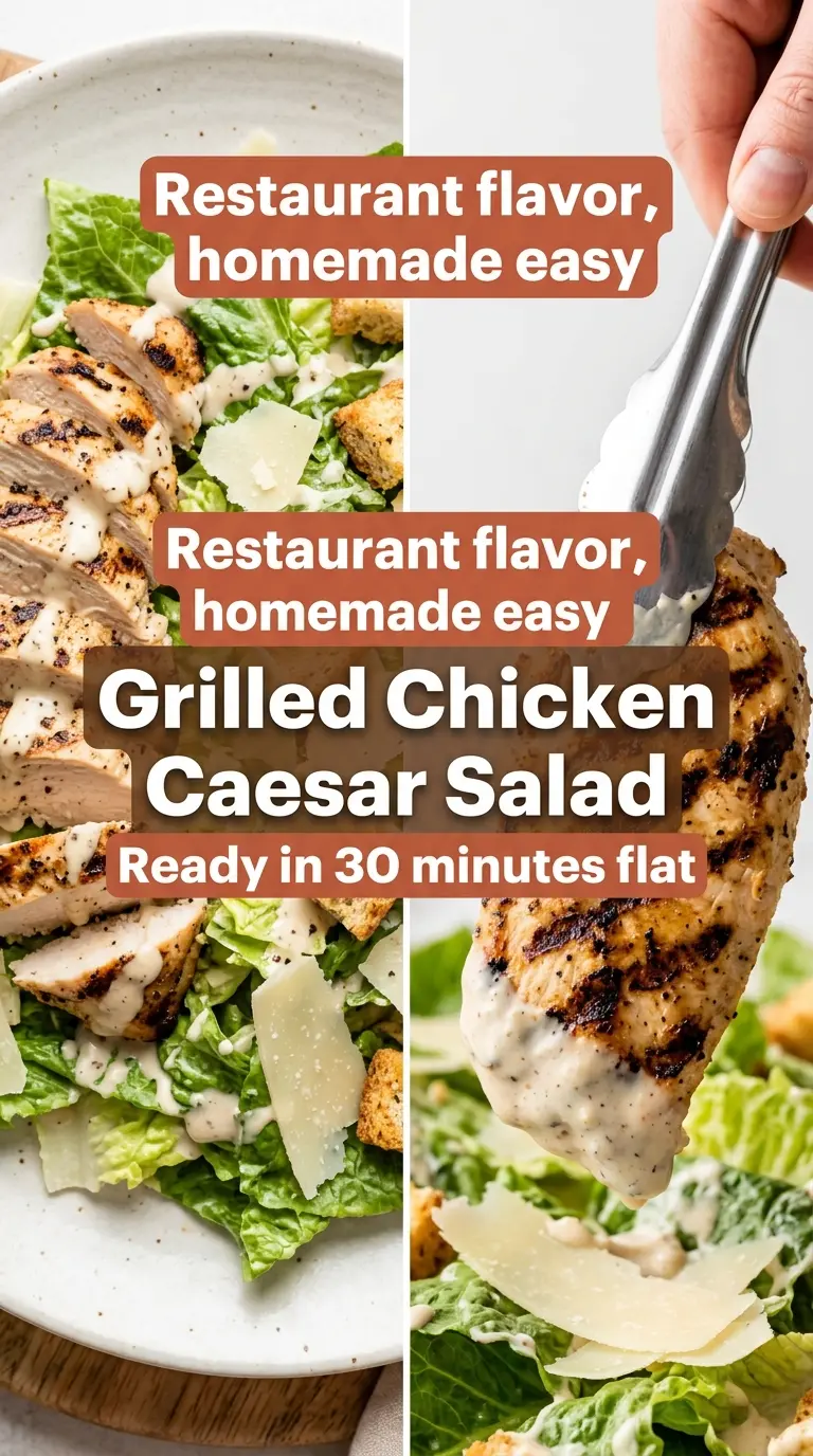 Grilled Chicken Caesar Salad smoky crisp creamy