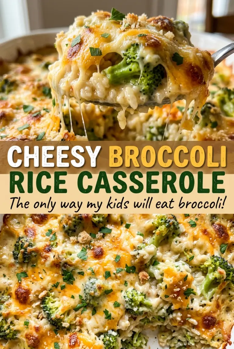 Cheesy Broccoli Rice Casserole