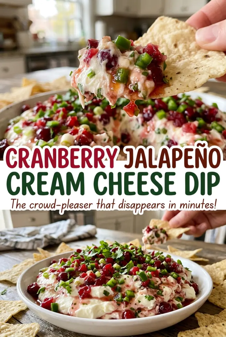 Cranberry Jalapeño Cream Cheese Dip